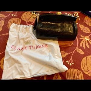Vintage Elaine turner mini croc handbag